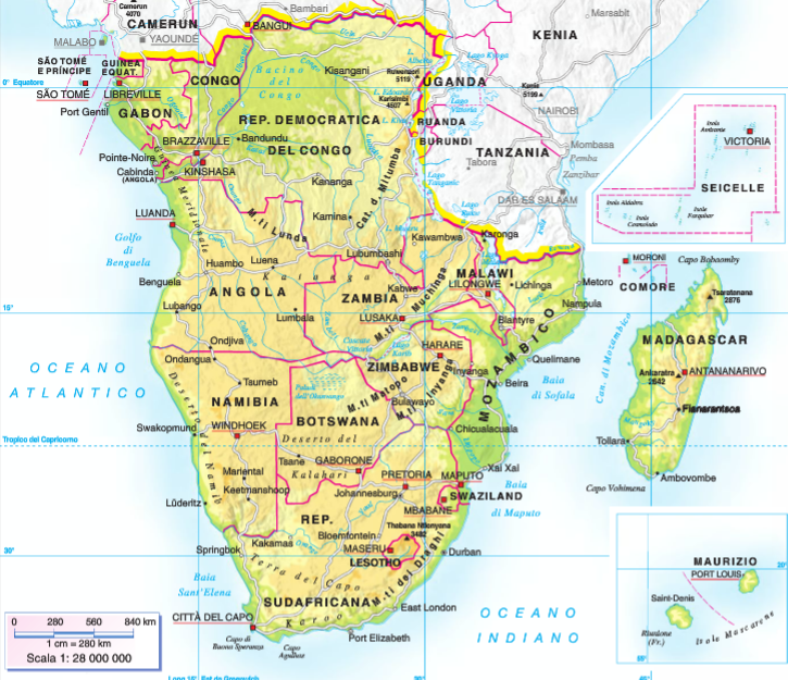 Cartina Africa Orientale 65