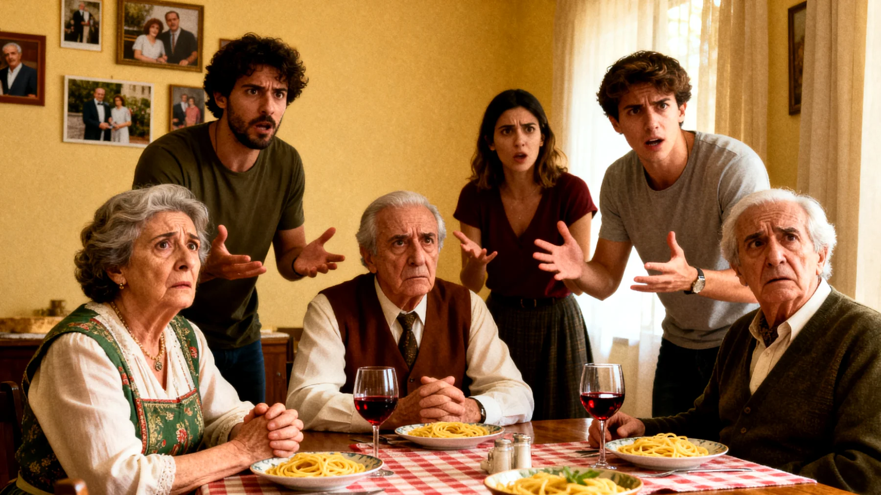 I nonni faticano a comprendere e ad accettare le scelte di vita dei nipoti giovani adulti, creando tensioni nelle riunioni familiari a causa delle differenze generazionali su temi come carriera, relazioni sentimentali, stile di vita e valori"